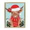 Stupell Industries Holiday Cattle with Holly Berries Floating Frame By Jo Taylor